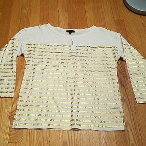 J Crew 3/4 sleeve shirt
